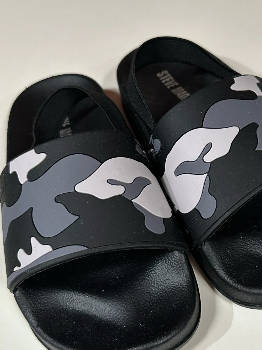 Steve Madden Kids' Camouflage Print Slide Sandals